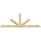 Ekena Millwork Kennewick Rough Sawn Timber Gable Bracket, Douglas Fir, 108"W x 54"H x 2"D x 6"F, 12/12 Pitch GBW108X54X0206KEN00RDF - alternate 3